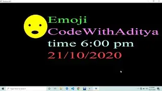 #CodeWithAditya Emoji in C graphics || HINDI