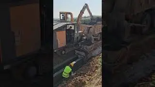 Slipform Paving: Making a Continuous Concrete Ditch/Channel