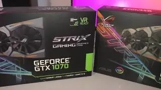Unboxing ASUS ROG-STRIX-GTX1080-A8G-11GBPS и визуальное сравнение с STRIX-GTX1070-8G-GAMING