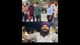 Transporters protest at Ring Road, Miran Sahib against SSP Traffic over dispute with a sikh driver