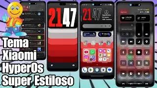 Melhor Combina&ccedil;&atilde;o de Tema Xiaomi &Iacute;cones e Control Center Estilo HyperOs 3 @CiclopeTech