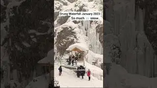 Drung Waterfall Gulmarg 2024 vs 2023 #kashmir #shorts #short #ytshorts