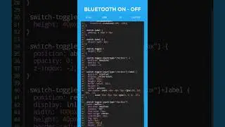 BLUETOOTH ON - OFF DESIGN | #shorts #HTML #CSS Design & Development | @mswminthn