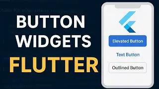 Flutter Button Widgets Full Tutorial in Hindi | Elevated, Text & Outlined Button|| part 6 
