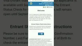 How to check USA DV Lottery Status 2024 on your smart phone #howto #usa #tutorial