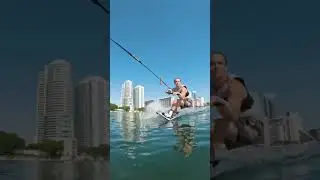 Wakeboarding in Miami with Thomas Herman😱 #gopro #sendit #shorts
