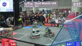 VEX Worlds 2016 - VRC Middle School - Spirit - Qual 149 (8825A 6298B) 241 vs 218 (8636 8059X)