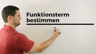 Steckbriefaufgabe, Beispiel, Funktionsterm aufstellen | Mathe by Daniel Jung