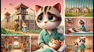 A Touching Story of a Cat Escaping Prison #catai #cat #pets # ai#smartcats