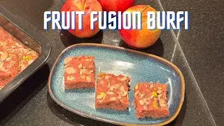 Fruit-Based Sweet | Apple Dates Burfi Without Sugar | Apple Khajur Burfi | Khajur Seb Pak
