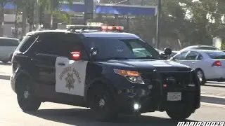 [Secret Service] Police bikes/cars California Highway Patrol, unmarked SUVs  USSS