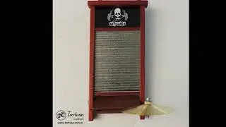 Washboard Artesanal Handmade Percussion Musical Instrument Tabla de Lavar Tallador idi&oacute;fono