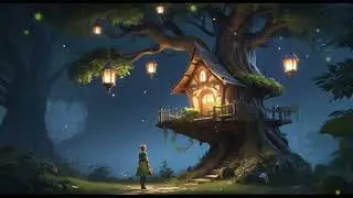 TREE FAIRY HOUSE - SLEEP AMBIENT, MUSIC FOR STUDY , SLEEP , MEDITATION, RELAXING