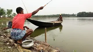 Fishing Video || It is possible to catch fish using hook if proper food is given in the pond