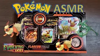 ASMR Opening Pok&eacute;mon Card Packs | FLAREON VMAX PREMIUM COLLECTION! (No Talking)