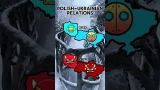 Polish-Ukrainian Relations #mapping #map #countryballs #poland #ukraine #geography #europe #mapper