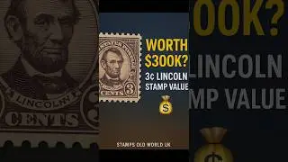 This 3 Cent Lincoln Stamp Could Be Worth $300K Today! #rarestamps #stampcollector #stampsoldworlduk