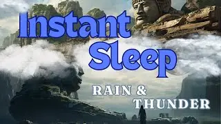 Instant Sleep: 99% Fall Asleep Fast with Night Rain and Thunder Sounds | ASMR