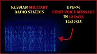 UVB-76/The buzzer first voice message in 12 days, 11/29/25, (4625khz)