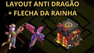 MELHOR LAYOUT CV 10 ANTI DRAGÃO - CLASH OF CLANS