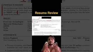 Resume Review | AI | Tech | Coding