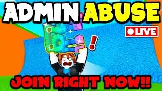 🔴LIVE - ADMIN ABUSE in Escape Tsunami For Brainrots! Roblox (JOIN FAST)