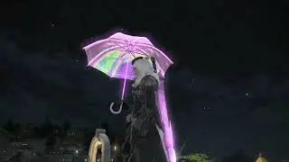 Neon Parasol Fashion Accessory Showcase (Dawntrail) - Final Fantasy XIV