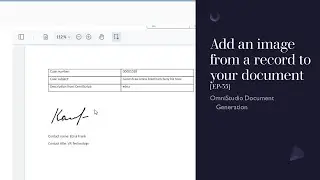 Add an image from a record to your OmniStudio generated document [EP-35]