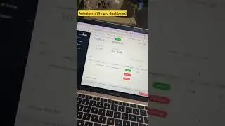 bitcoin miner bitmain Antminer s19k pro dashboard