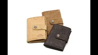 CORK WALLET / HANDMADE IN PORTUGAL / 100% VEGAN CORK LEATHER / MALANDRO FASHION