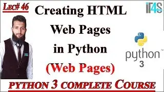 Python Tutorial in Urdu | Hindi | How To Create HTML Web Pages using Python