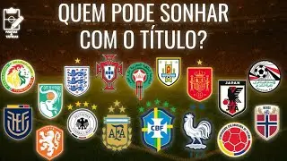 TOP 10 - FAVORITAS PARA A COPA DO MUNDO 2026