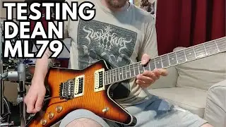 Dean ML79 (Made in Korea, 2000s) with upgraded Official Floyd Rose bridge test and jam