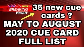 May to August 2020 cue cards full list || January to August 2020 cue cards full list IELTS latest