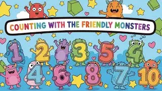 Counting with the Friendly Monsters 👾🔢 | Learn Numbers for Kids | Animagic Studio