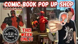 Buying COMIC BOOKS at the MOVIES? | Secret HQ Comics Pop Up Store