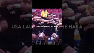 USA laughing at the haka #viral #trending #rugby #newzealand #youtube #fyp #shorts #allblacks #usa