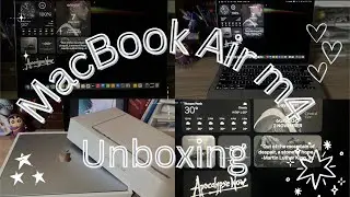 Aesthetic &hearts;︎ unboxing MacBook Air M4 in sky blue 🩵 + Accessories ⋆.𐙚❀&hearts;︎★౨ৎ˚⟡˖ ࣪ #macbook  ̊