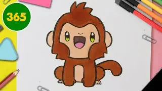 Hur man ritar apa Kawaii