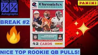 I Pulled THESE Nice Top Rookie QBs!!! | 2021 Panini Chronicles Football Blaster Box Break #2