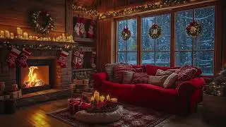 Mind Drifting on Cold Nights | Falling Snow and Gentle Piano in a Dim Vintage Room