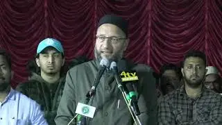 Asad  owaisi's Latest Full Speech @ Nirmal Public Meeting