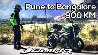 Pune to Bangalore bike ride | 14 hours | 900km | Dominar 400 2019 UG | Solo Ride