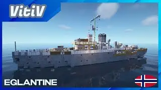 HNoMS Eglantine (K197) - Flower-class Corvette - Minecraft