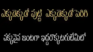 ekkadekkado putti|telugu christian song|telugu Christian wedding song