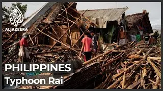 Many dead, villages &lsquo;smashed&rsquo; as Typhoon Rai batters Philippines