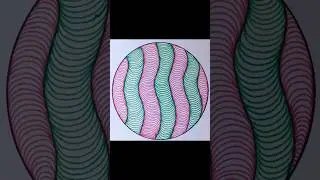 Zentangle Art|| #shorts #art #simple #waves #wallartdesign #pattern #zendoodle #zentangle