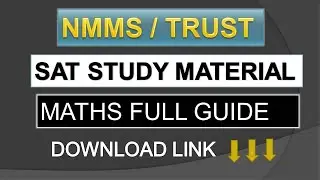 NMMS  SAT EXAM MATHS BOOK STUDY GUIDE TAMILMEDIUM FREE DOWNLOAD,#NTSE,#NMMS,TRUST,#SAT,#MATHS