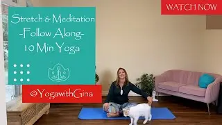 Gentle Yoga 10-Min Stretch & Body Peaceful Meditation for Serenity (Follow Along)🌏#gentleyogaflow