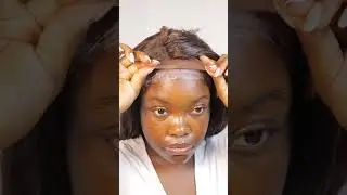 installing a synthetic wig for the first time!!!